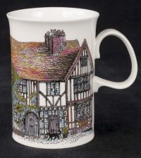 Dunoon Sue Scullard Cottages Fine Bone China Coffee Mug